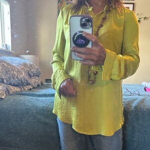 Elegant Yellow Women's Blouse